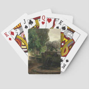 Jeu De Cartes Fontaine du Lion à Rome (par H.A. Brendekilde)