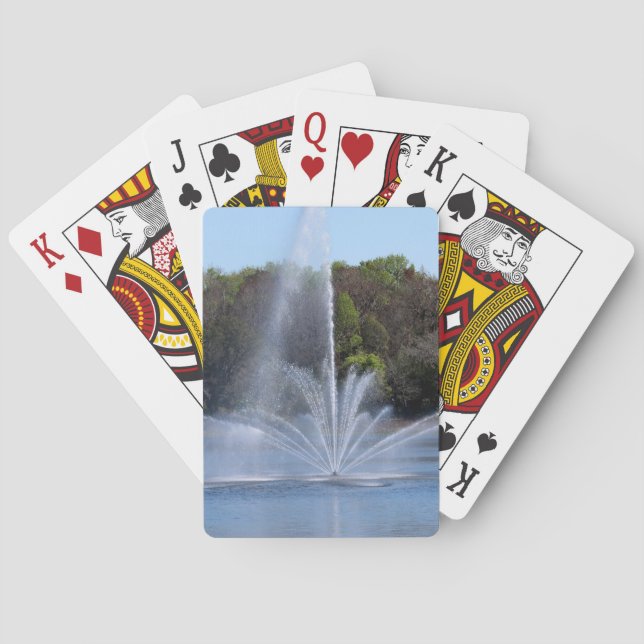 Jeu De Cartes Fontaine sur un lac (dos)