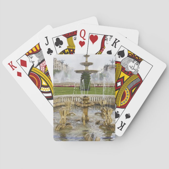 Jeu De Cartes Fontaines devant le Palais du Parlement (dos)
