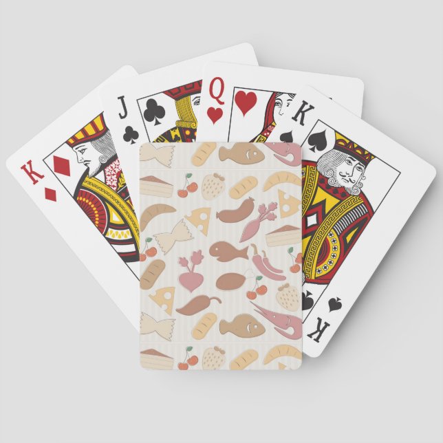 Jeu De Cartes Food Pattern 2 (dos)