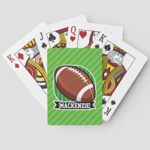 Jeu De Cartes Football sur les rayures vertes