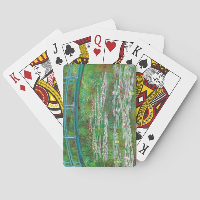 Jeu De Cartes Footbridge japonaise, 1899 par Claude Monet (dos)