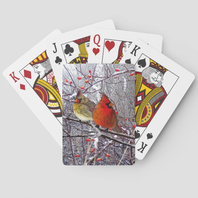 Jeu De Cartes Forêt cardinale (dos)