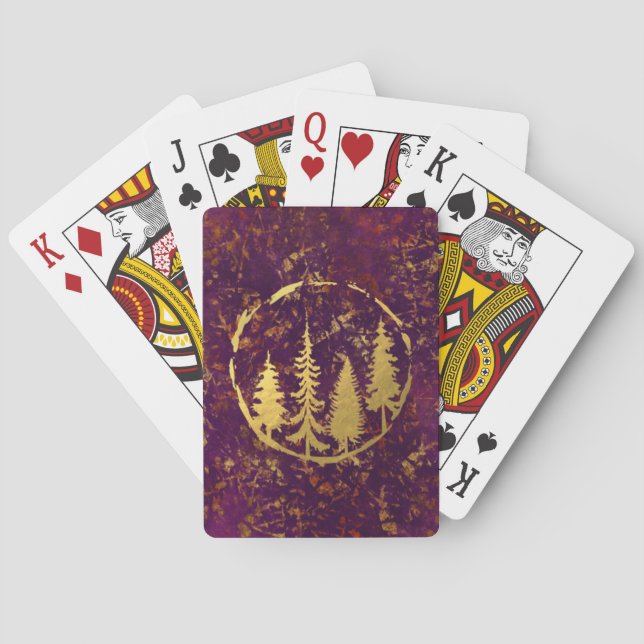 Jeu De Cartes Forêt d'automne (dos)