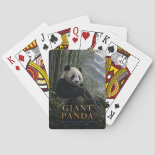 Jeu De Cartes Forêt de bambou de Panda géant ANIMALS Poker