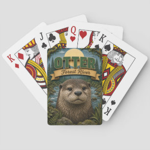 Jeu De Cartes Forêt de loutres rivière POPCUT