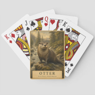 Jeu De Cartes Forêt de loutres Rivières VINTAGE