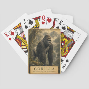 Jeu De Cartes Forêt de montagne de Gorille VINTAGE