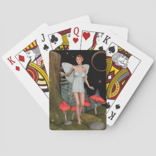 Jeu De Cartes Forêt Enchantée Fée Champignon Fantaisie Artistiqu