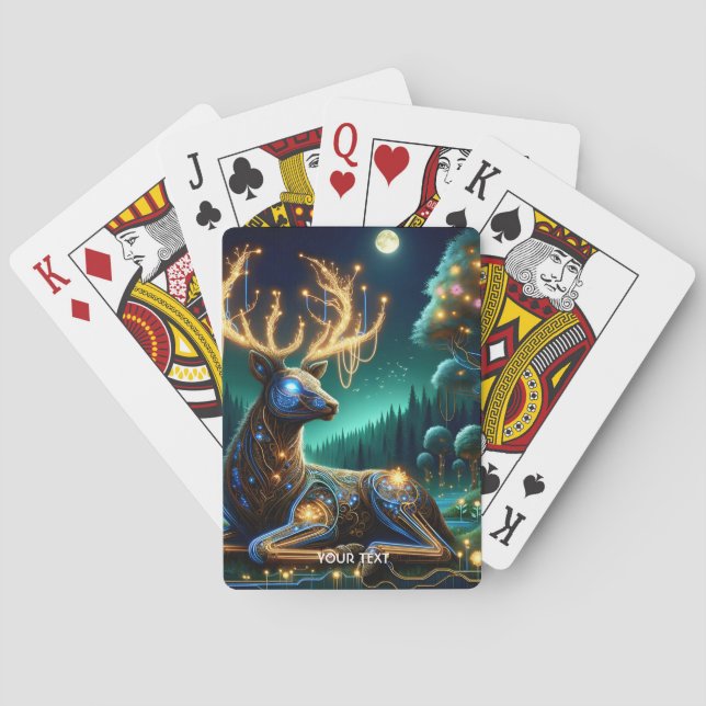 Jeu De Cartes Forêt Fantastique de Cerfs Cyber Douce (dos)