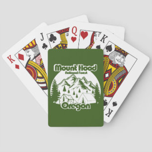 Jeu De Cartes Forêt nationale de Mount Hood vintage