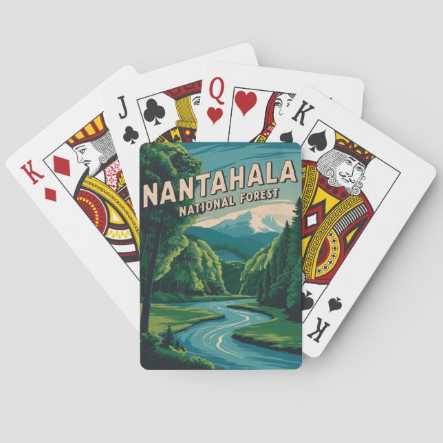 Jeu De Cartes Forêt nationale de Nantahala (dos)