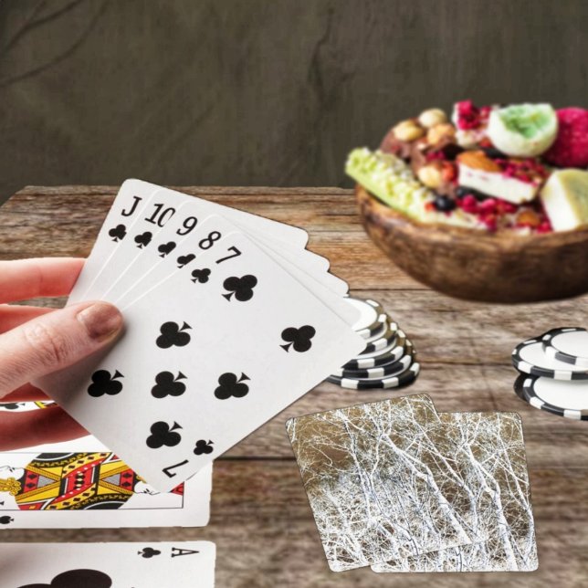 Jeu De Cartes Forêt squelettique (Break out the Skeletal Forest Poker Playing Cards, for a spooky game of poker!)