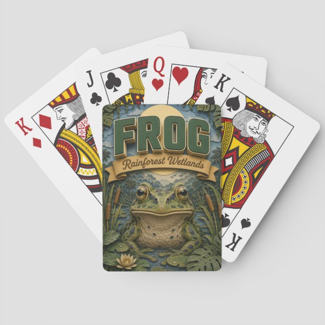Jeu De Cartes Forêt tropicale humide de grenouilles POPCUT (dos)