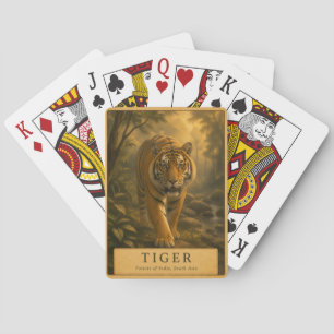 Jeu De Cartes Forêts de tigres de l'Inde VINTAGE