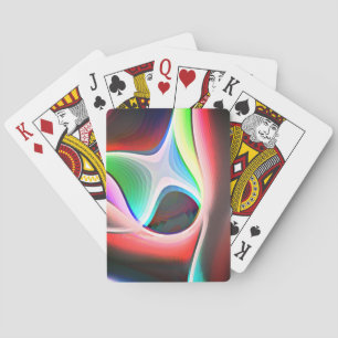 Jeu De Cartes Forme abstraite colorée des rognures incurvées sup