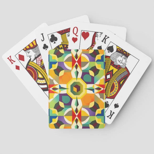 Jeu De Cartes Forme multicolore 1 (dos)