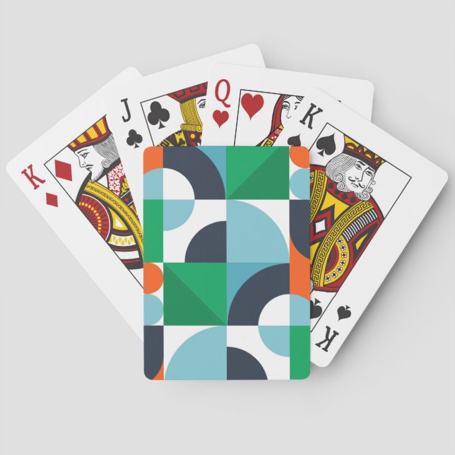 Jeu De Cartes Formes et formes simples Abstraites (dos)