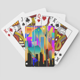 Jeu De Cartes Formes Géométriques Abstraites de New York Moderne