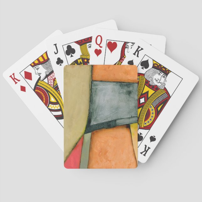 Jeu De Cartes Formes géométriques colorées contemporaines (dos)