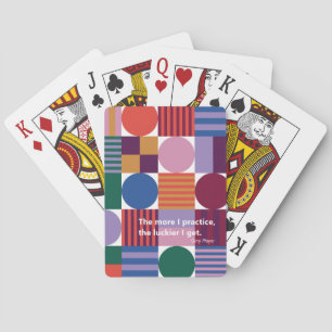 Jeu De Cartes Formes géométriques multicolores motif avec guille