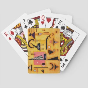 Jeu De Cartes Formes géométriques roses et incisives Abstraites