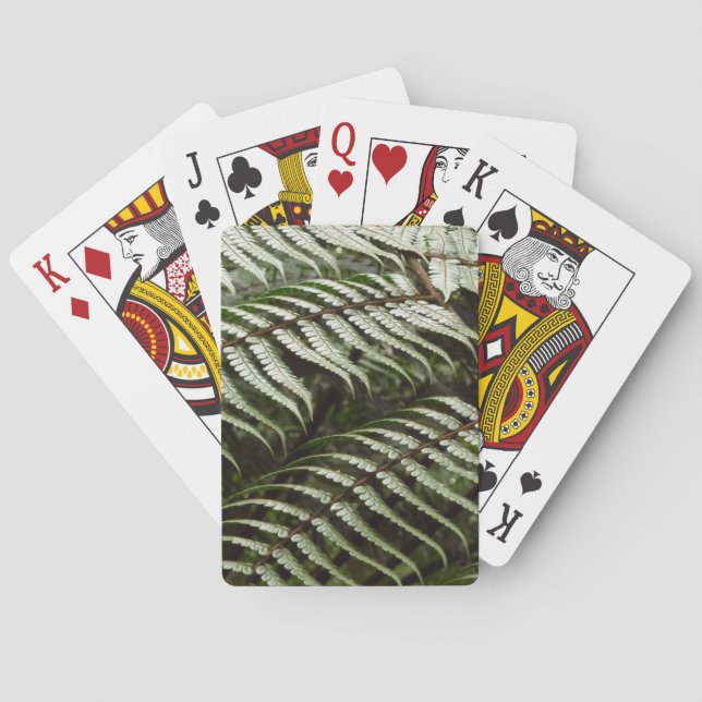 Jeu De Cartes Fougères II Vert foncé Nature (dos)