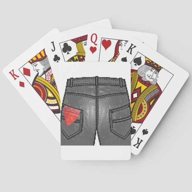 Jeu De Cartes Foulard rouge gauche (dos)