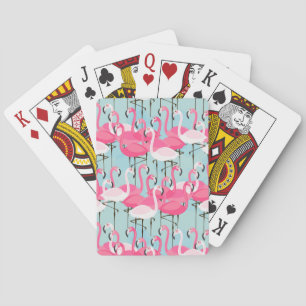 Jeu De Cartes Foule De Flamants roses Rose Et Blanc