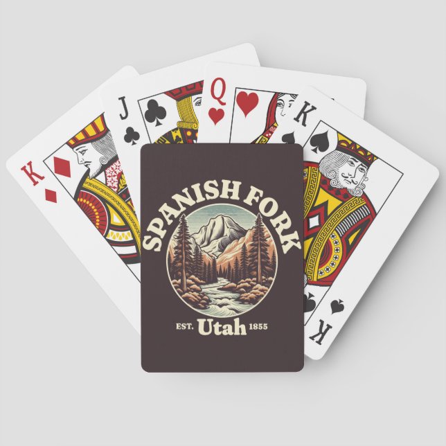 Jeu De Cartes Fourche espagnole, Utah (dos)