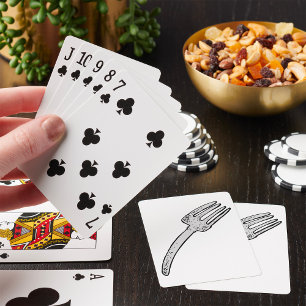 Jeu De Cartes Fourchette Rétro Vintage Ustensile de Cuisine