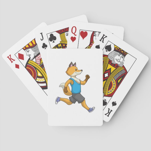 Jeu De Cartes Fox comme coureur à Running (dos)