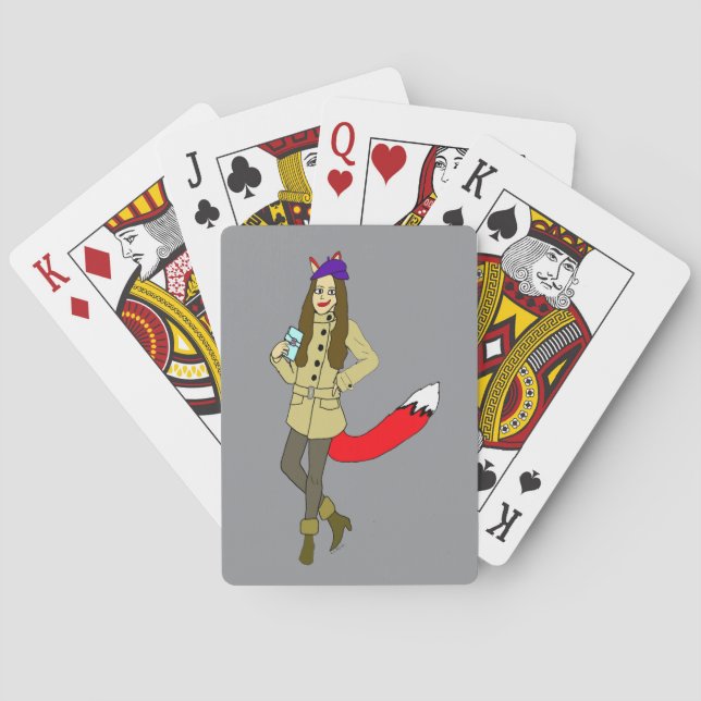 Jeu De Cartes Foxgirl (dos)