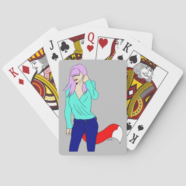 Jeu De Cartes foxy girl   (dos)