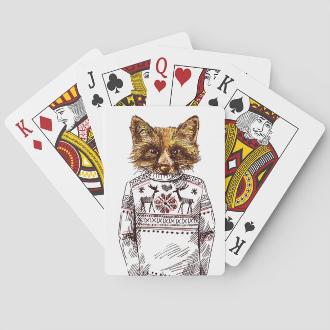 Jeu De Cartes Foxy habillé Fox (dos)