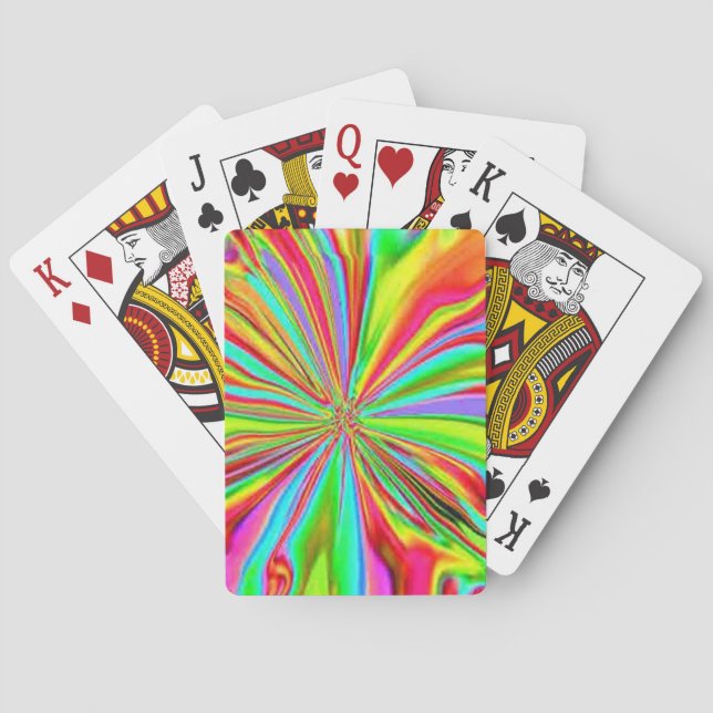 Jeu De Cartes Fractal 107 Playing Cards (dos)
