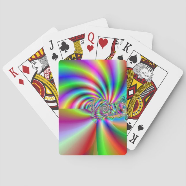Jeu De Cartes Fractal 118 Playing Cards (dos)