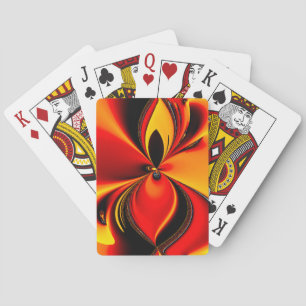 Jeu De Cartes Fractale de saveur orange et noir