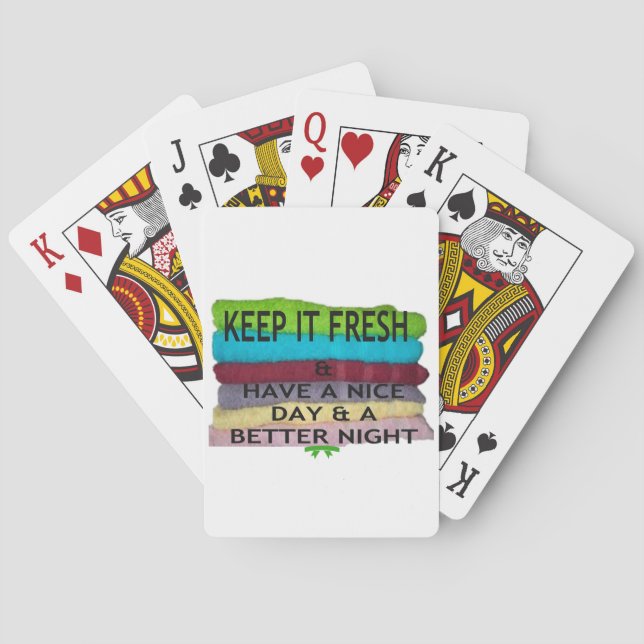 Jeu De Cartes Frais et Propre : Explosion de Couleurs pour un No (dos)