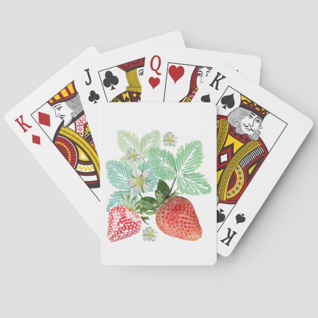 Jeu De Cartes fraises, baies, rouge, frais, mûr, sucré, nourritu (dos)