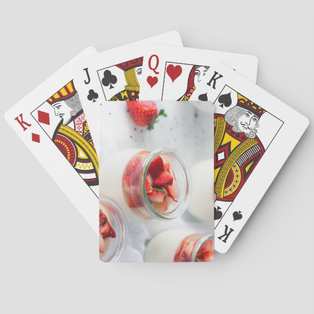 Jeu De Cartes fraises et crème (dos)