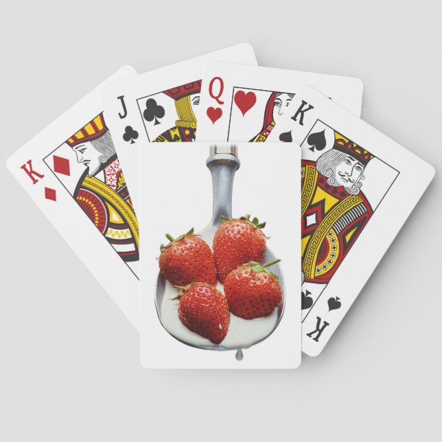 Jeu De Cartes Fraises et crème (dos)