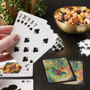 Jeu De Cartes Fraises sur une vigne d'été par Alfred Fox