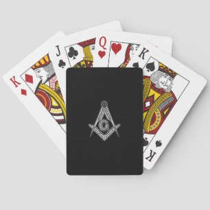 Jeu De Cartes Franc-maçon (noir)