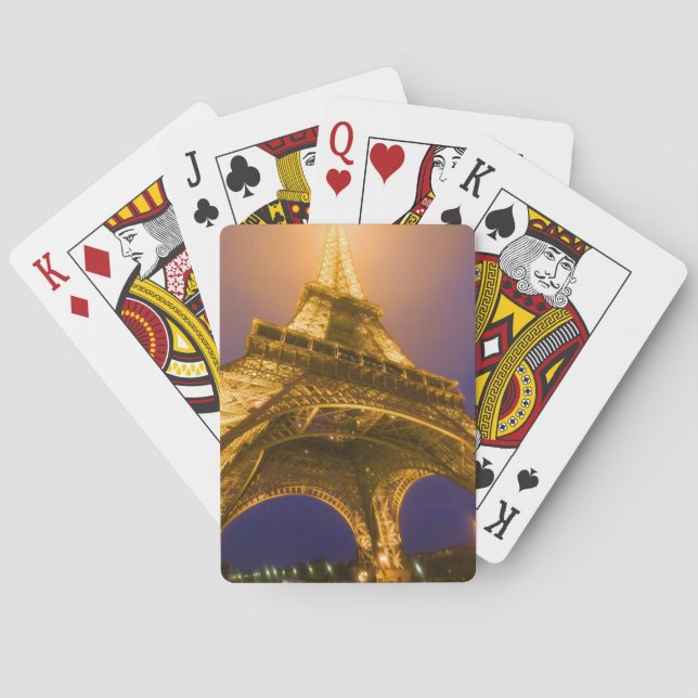 Jeu De Cartes France, Paris. Vue depuis la base d'Eiffel (dos)