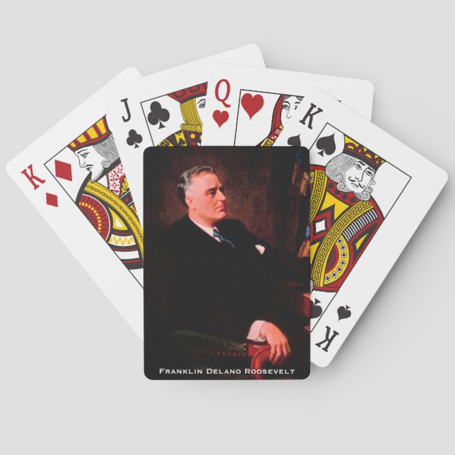 Jeu De Cartes Franklin D. Roosevelt, FRD 32e POTUS Politique (dos)