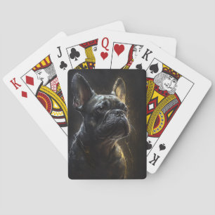 Jeu De Cartes French Buldog Portrait Animal Nature Art
