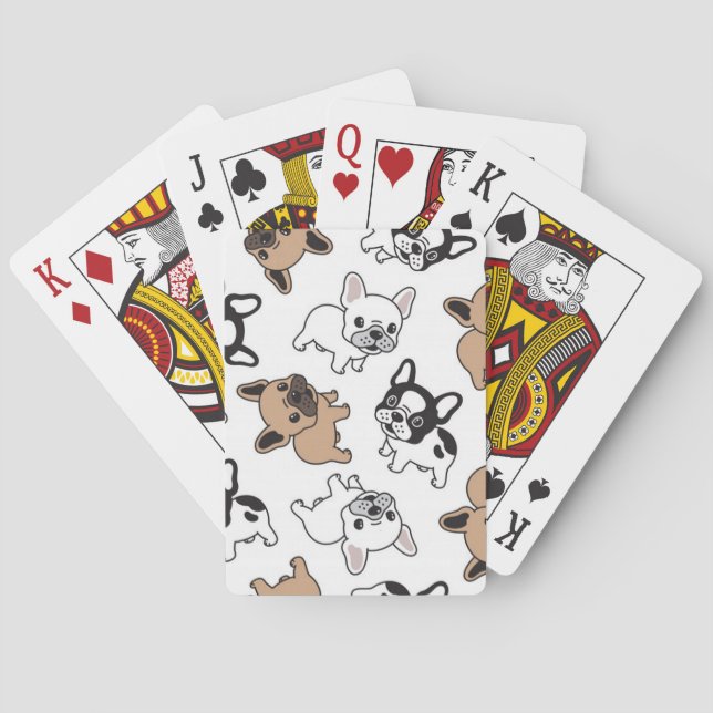Jeu De Cartes French Bulldog, Accessoires Français (dos)