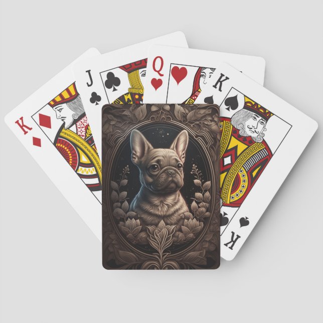 Jeu De Cartes French Bulldog Classic Jouer aux cartes (dos)