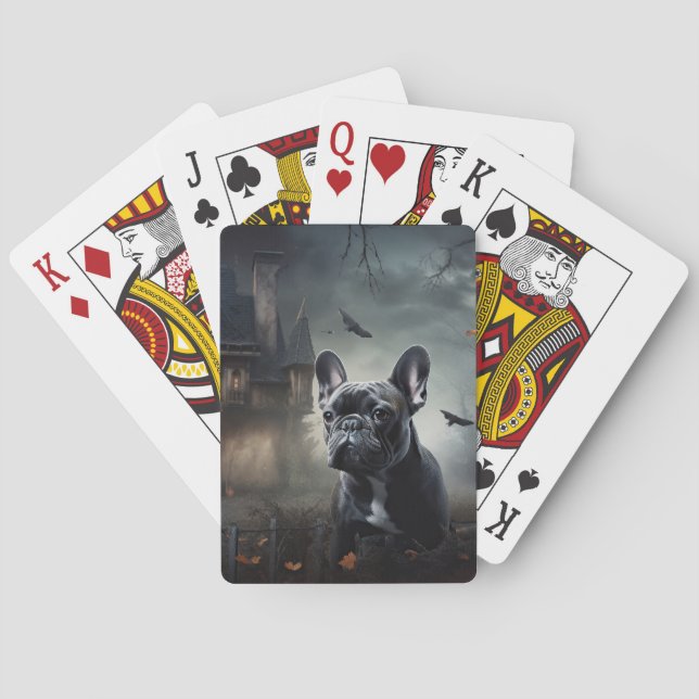 Jeu De Cartes French Bulldog Halloween Épouvantable (dos)